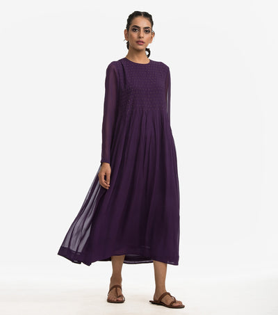 Purple Georgette Dress