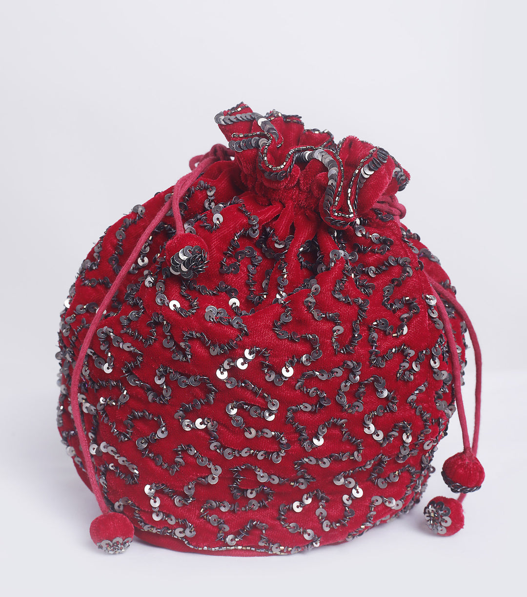 Ocean of Wonders Red Velvet Potli