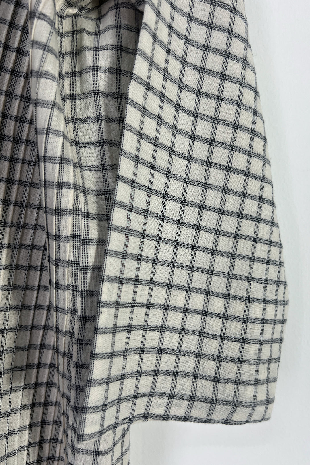 Black White Woven Cotton Shirt
