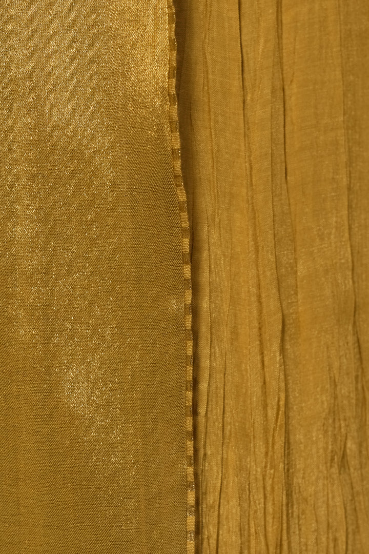 Mustard Tissue Jacket with Cotton Slip