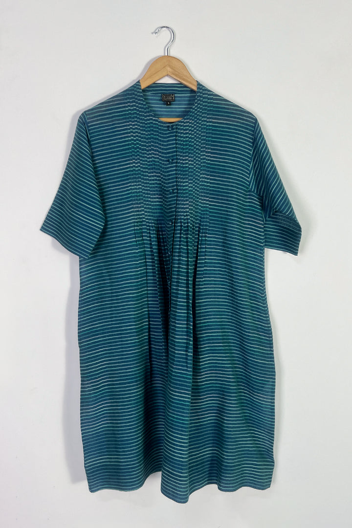 Blue Cotton Kurta with Slip