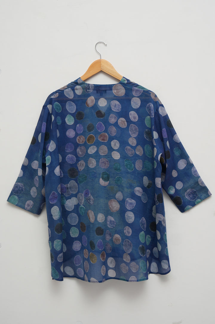 Indigo Pebble Cotton Shirt