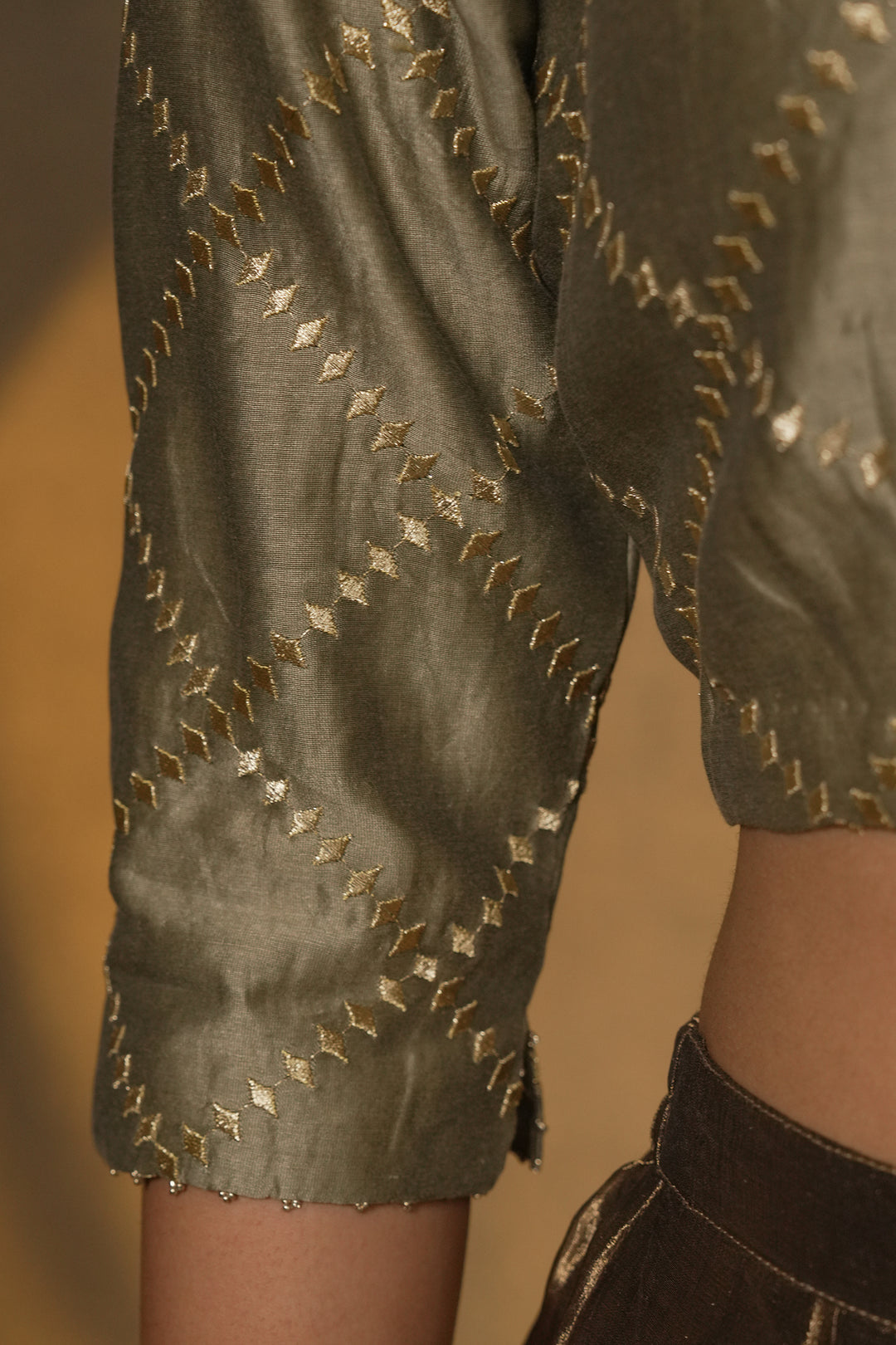 Veg Embroidered Chanderi Blouse