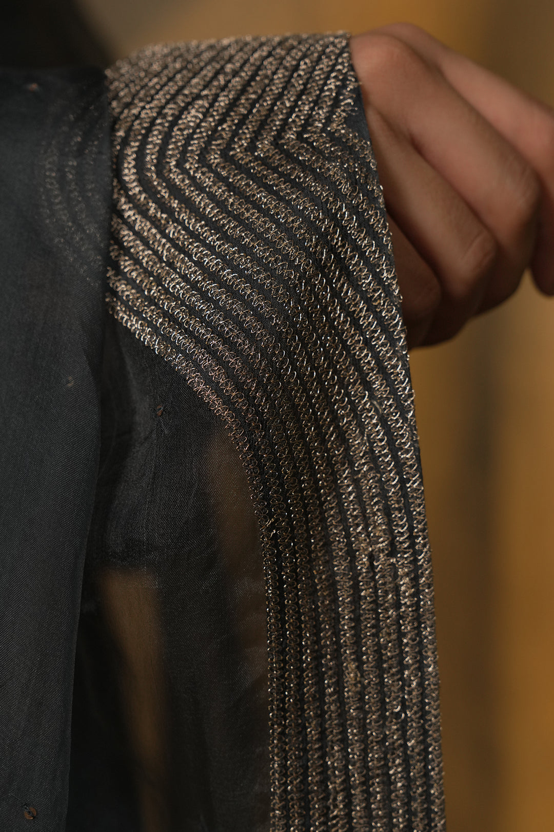 Petrol Blue Velvet Kurta with Pants and Organza Dupatta