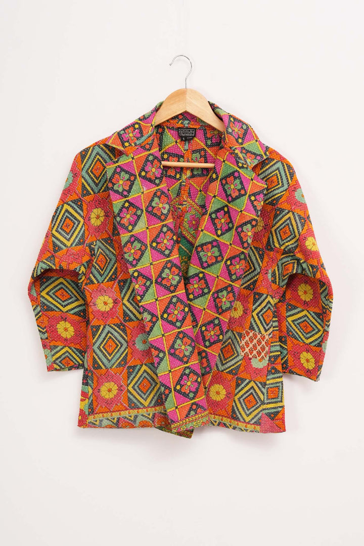 Multi Color Vintage Cotton Kantha Jacket
