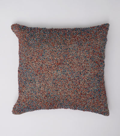 Multi Color French Knot Silk Cushion Cover