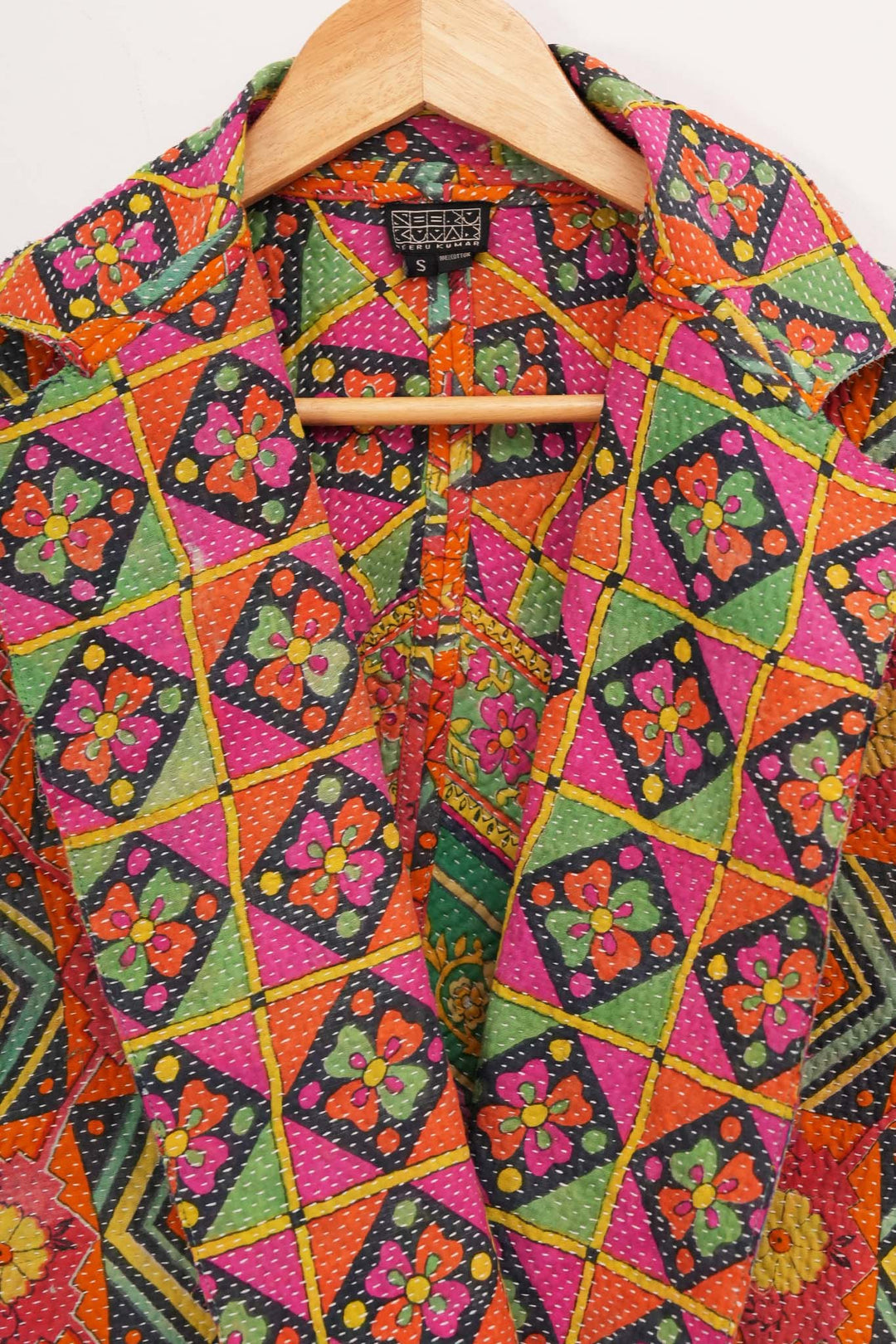 Multi Color Vintage Cotton Kantha Jacket