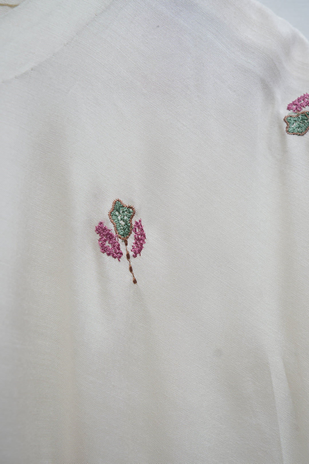 Floral Embroidered Kaftan With Slip
