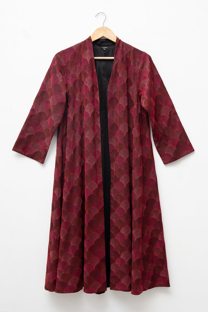 Maroon Embroidered Jacket