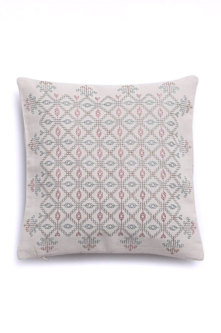 Natural vintage embroidery Cushion Cover