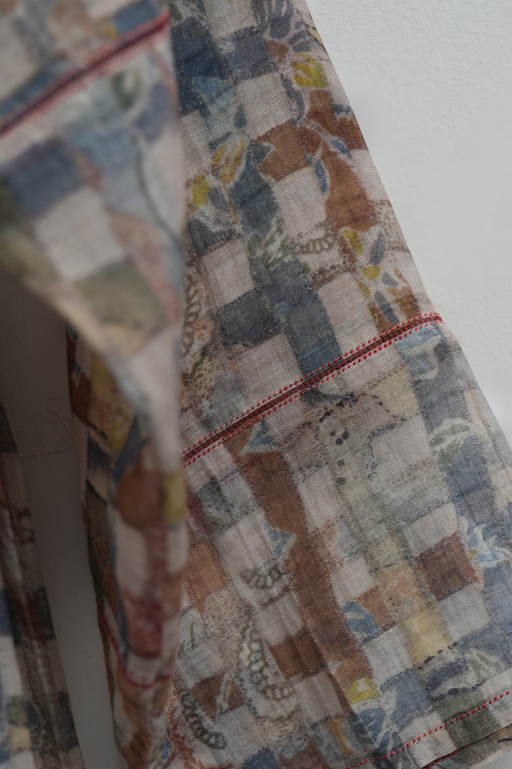 Mosaic Print Chanderi Dress