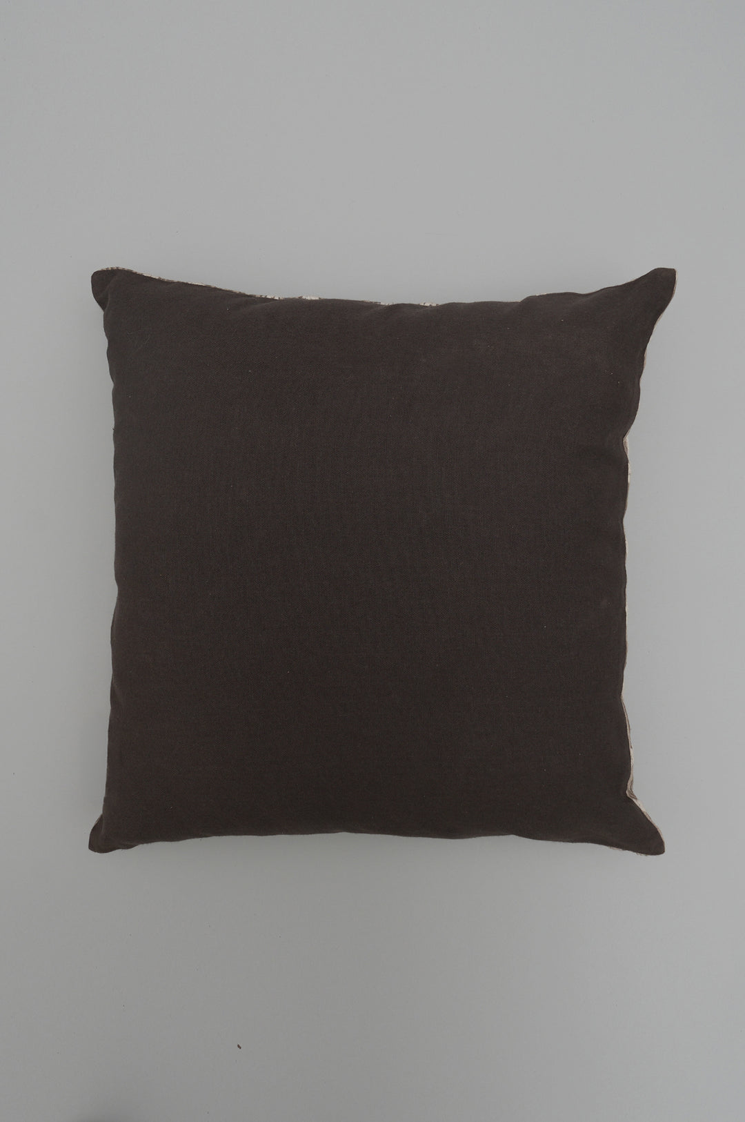 Ivory & Taupe Embroidered Cushion Cover