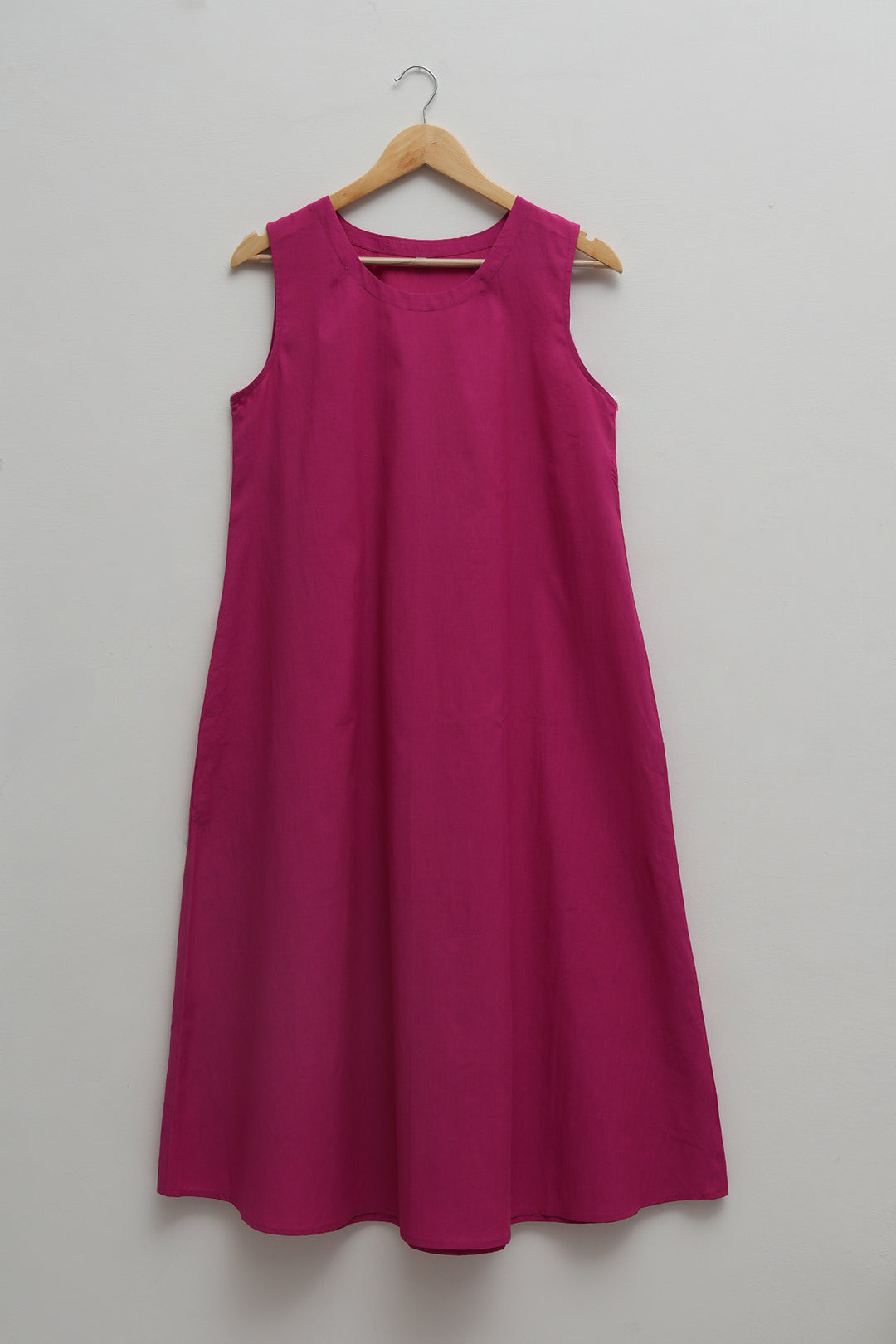 Pink Bandhani Chanderi Dress