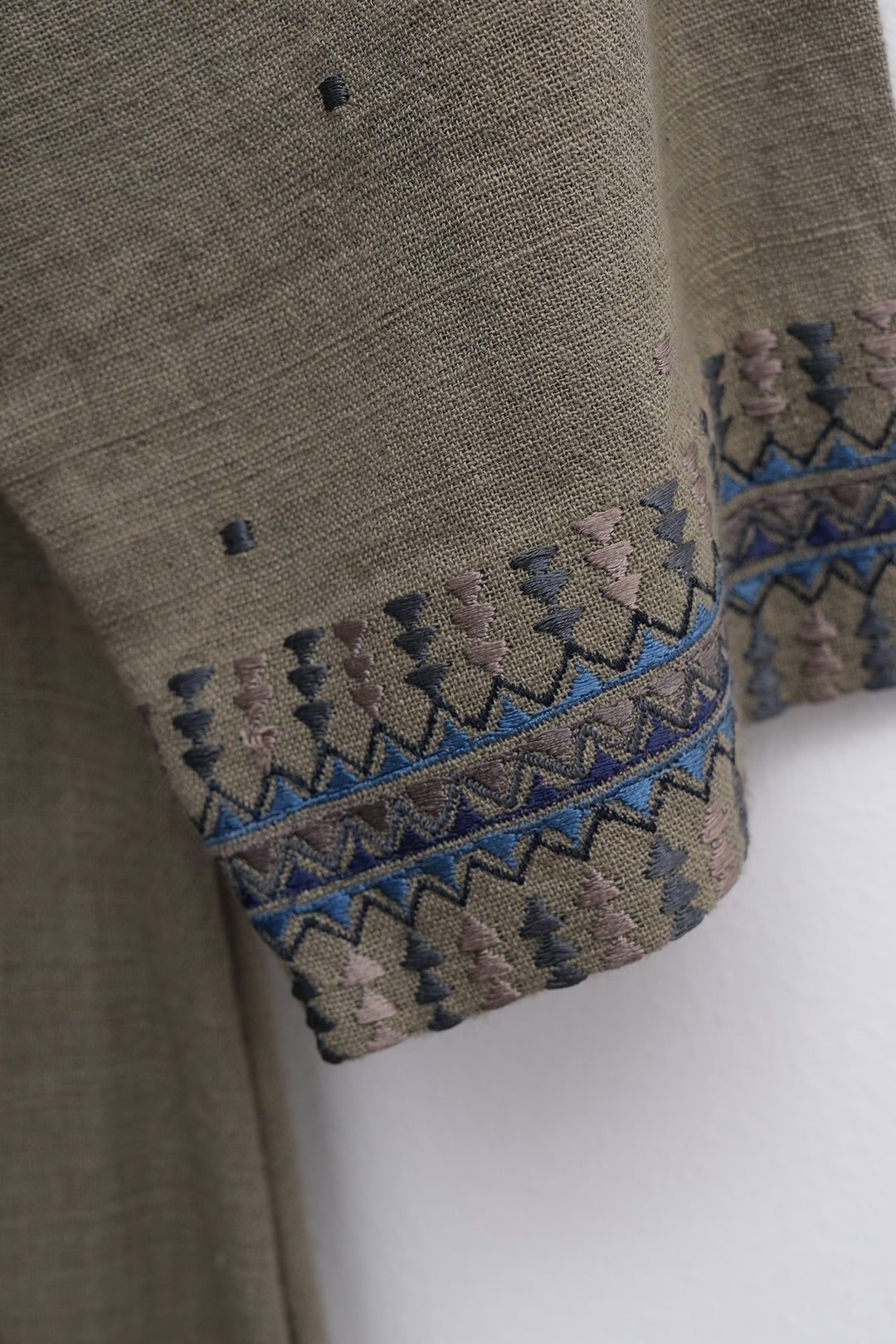 Khadi Embroidered Dress