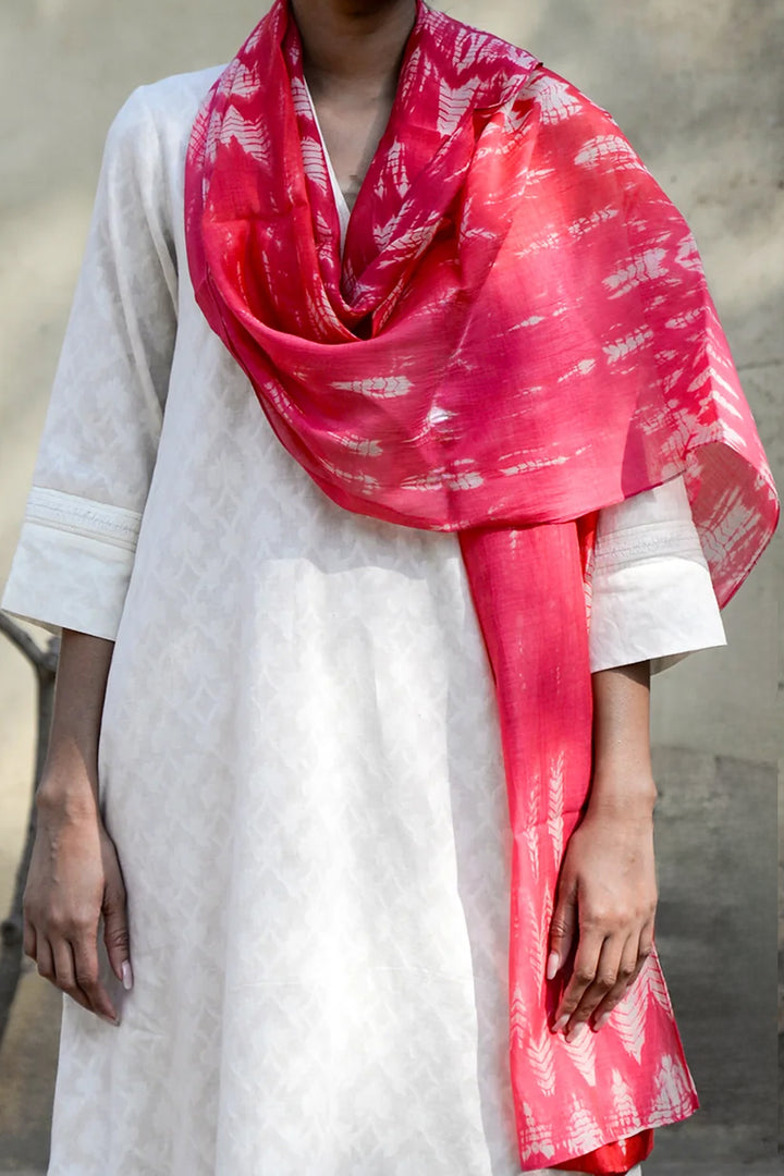 Dual Tone Shibori Dupatta