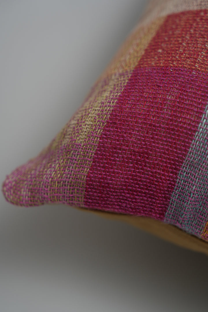 Multi Color Handwoven Cushion Cover