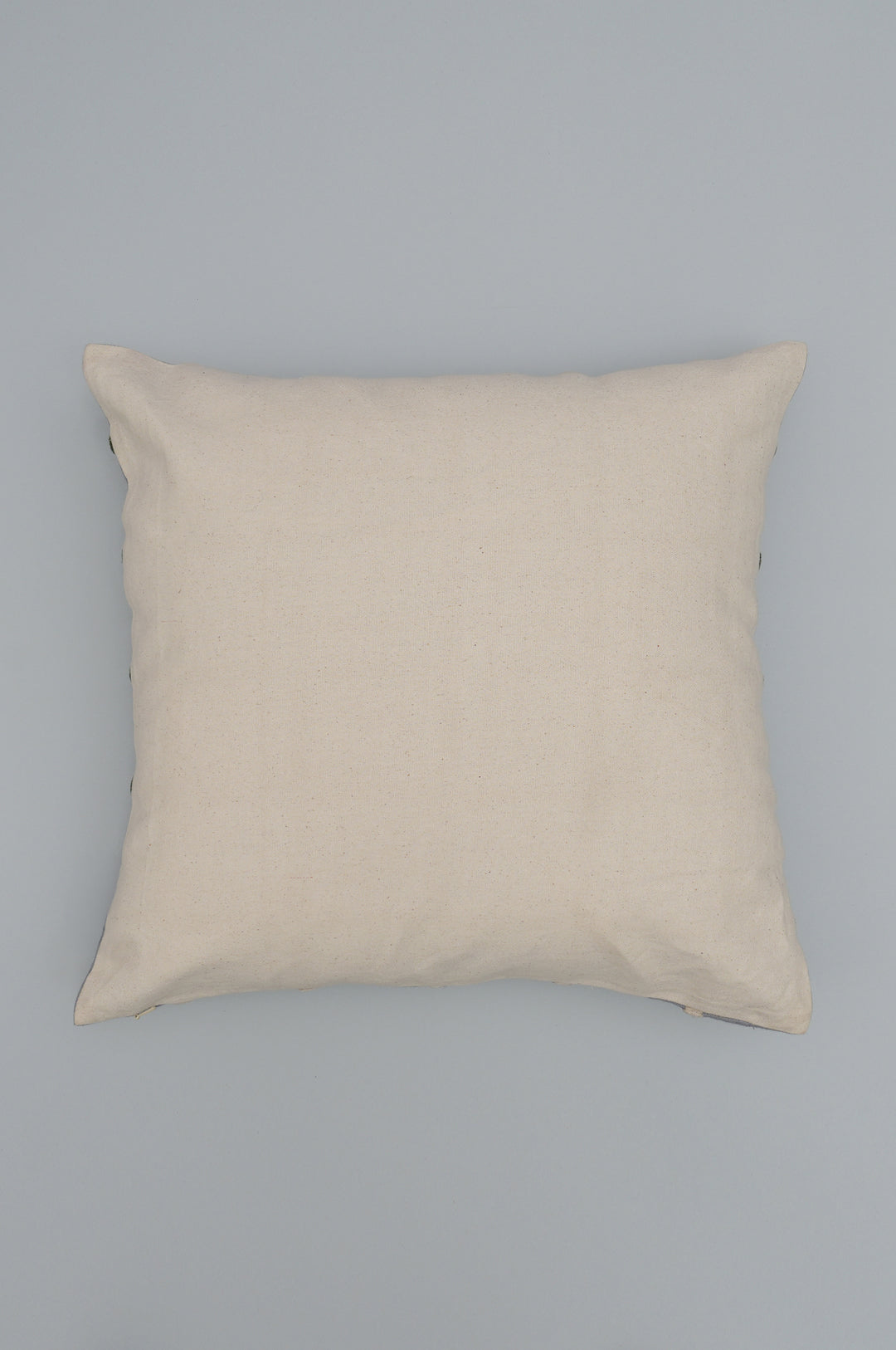 Blue & Green Grid Embroidered Cushion Cover