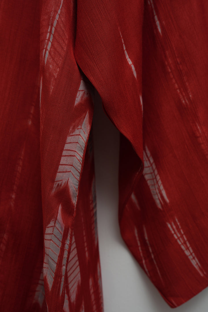 Saffron Shibori Cotton Silk Tunic