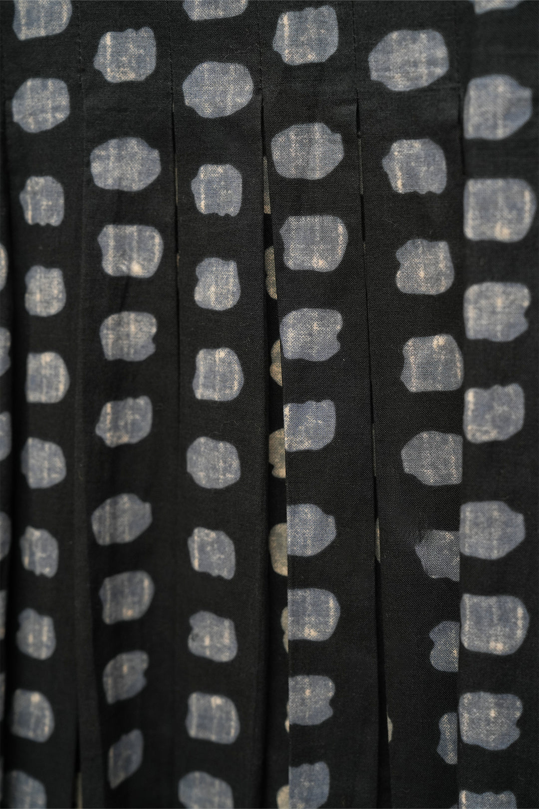 Navy Printed Cotton Kurta