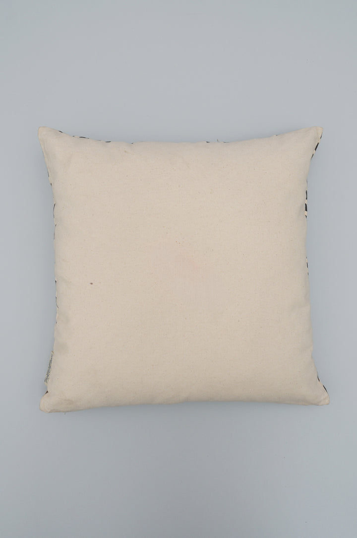 Monochrome Lines Embroidered Cushion Cover