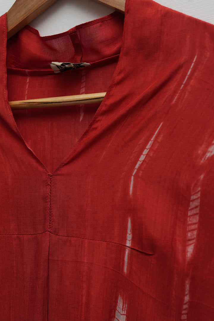 Saffron Shibori Cotton Silk Tunic