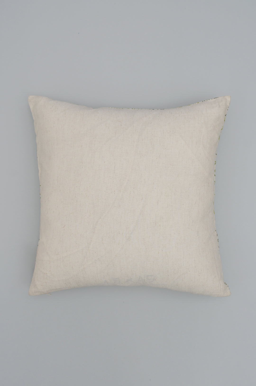 Leaf Embroidered Cushion Cover