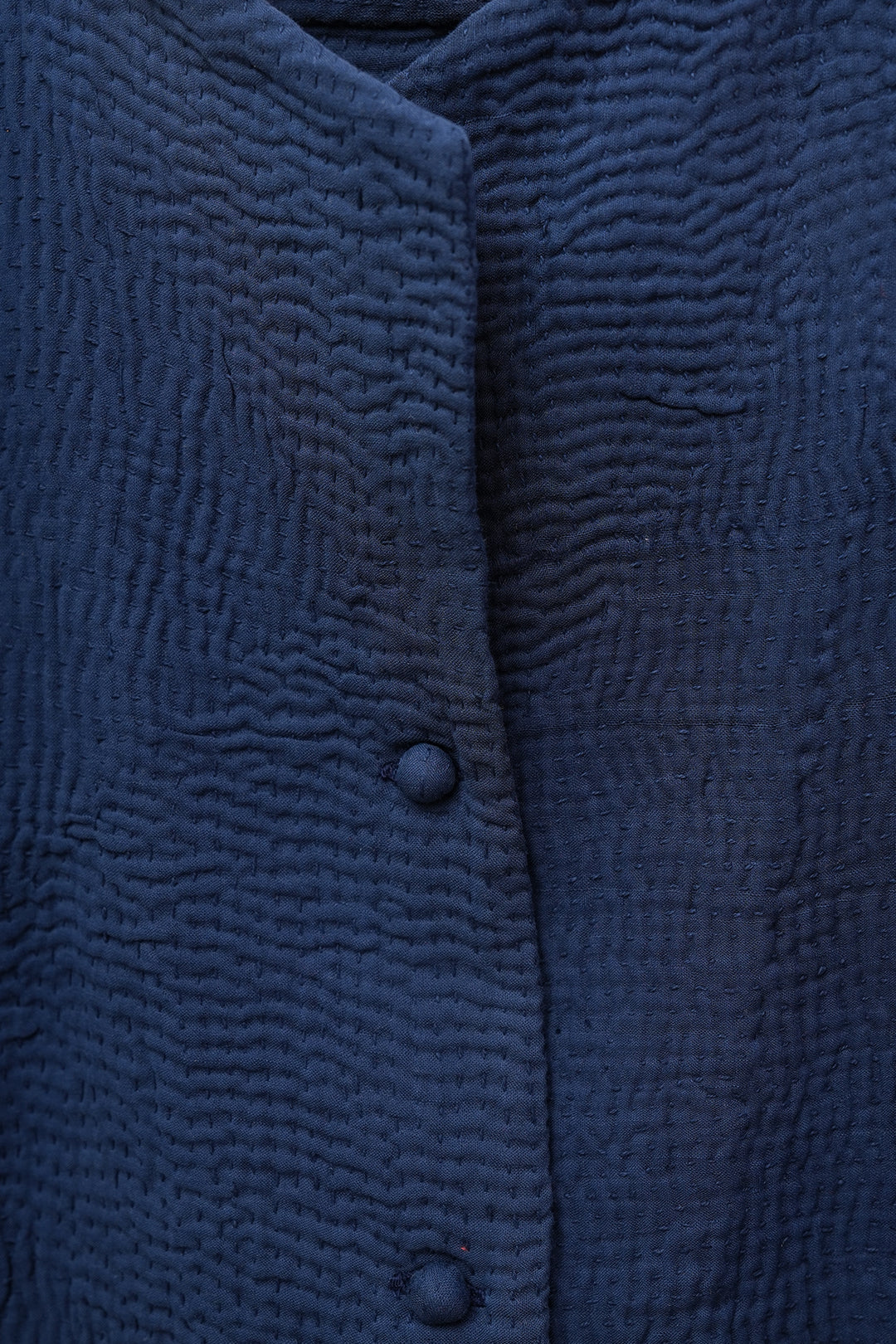 Navy Blue Vintage Cotton Kantha Jacket
