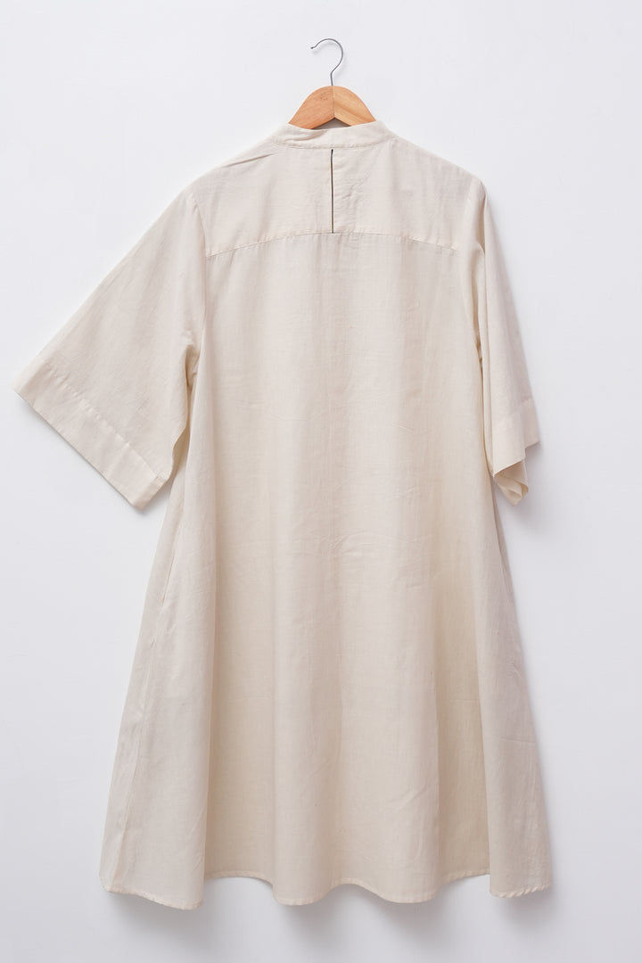 Natural Cotton Shirt Dress