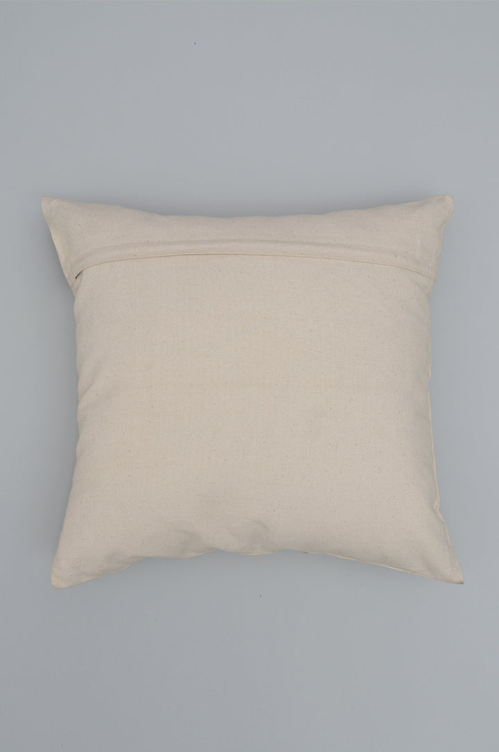 Maroon Floral Embroidered Cushion Cover