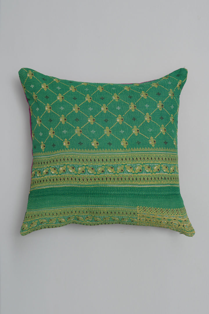 Multi Color Kantha Cushion Cover