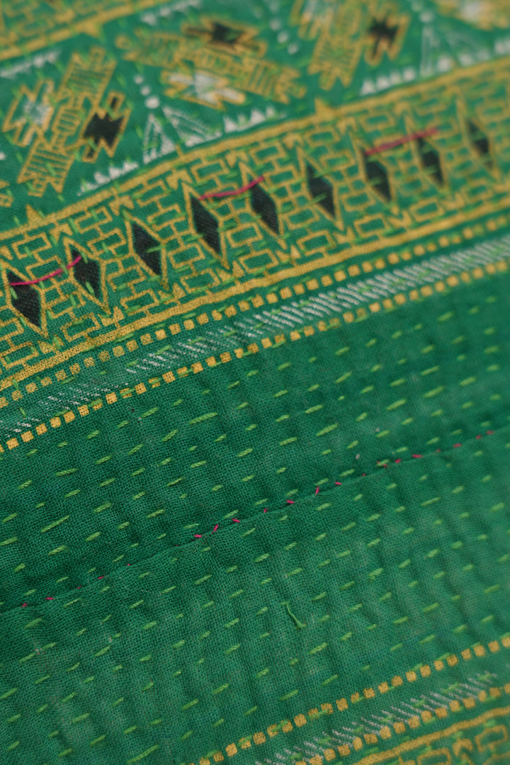 Multi Color Kantha Cushion Cover