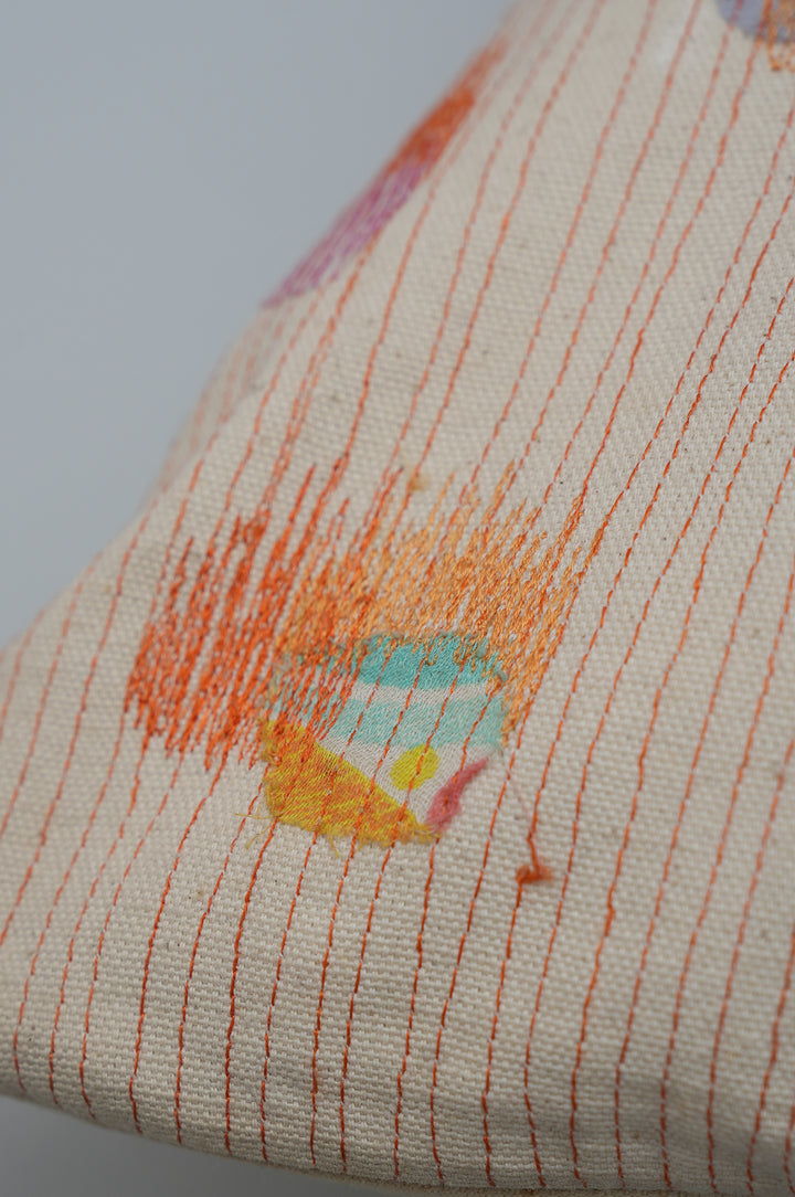 Multicolour Embroidered Cushion Cover