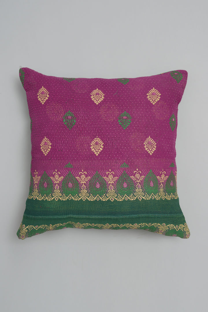 Multi Color Kantha Cushion Cover