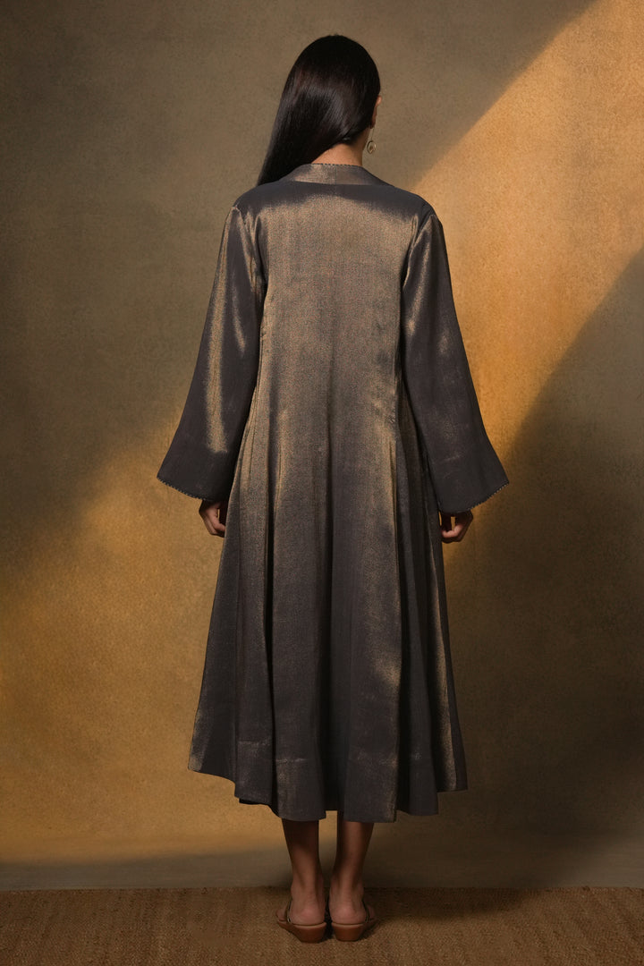 Navy Tissue Jacket with Cotton Slip