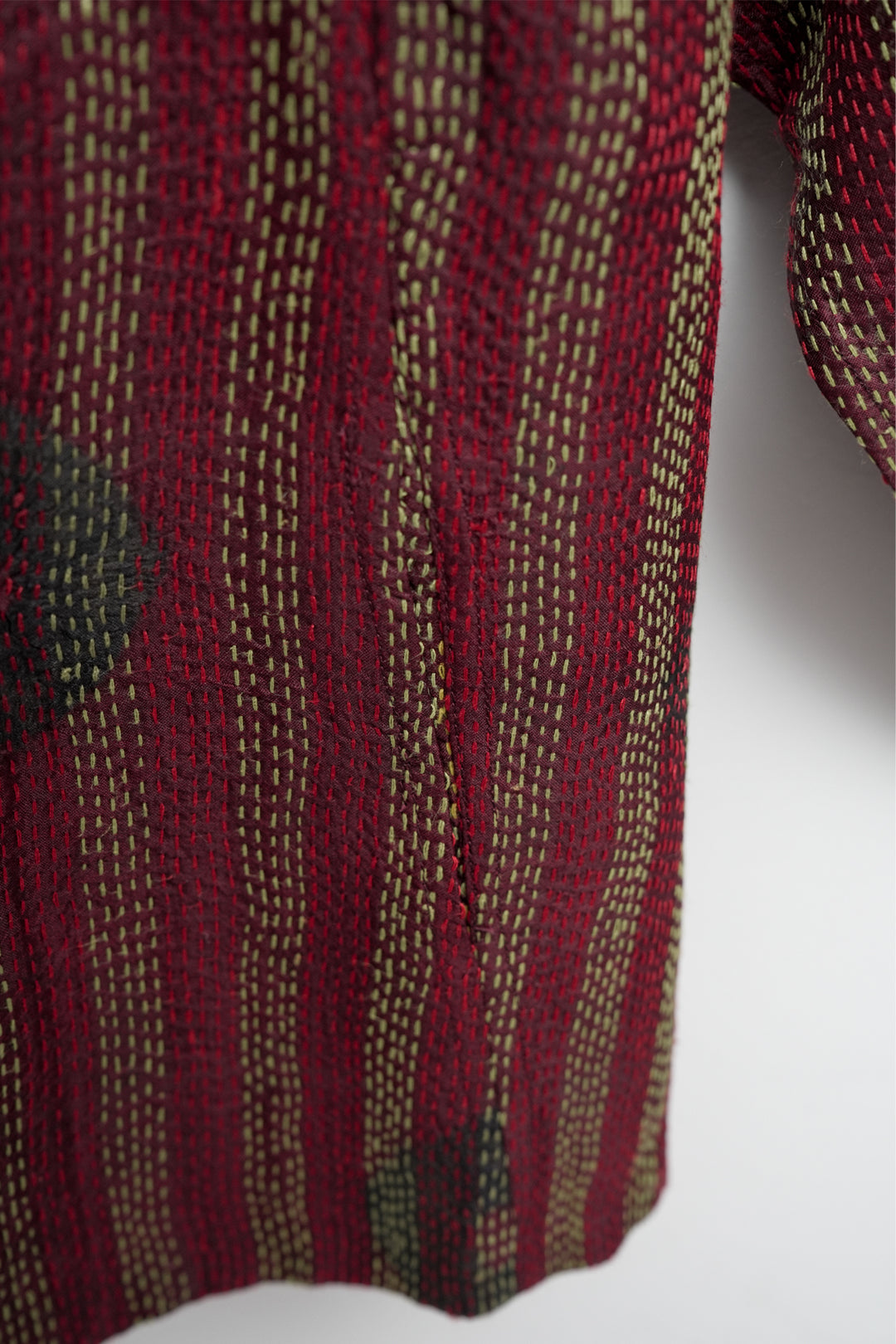 Multicolor Silk Kantha Overlay