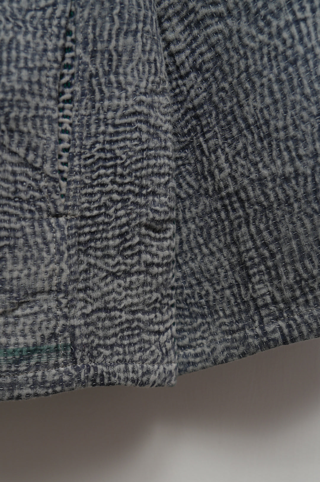 Grey Wave Cotton Kantha Jacket