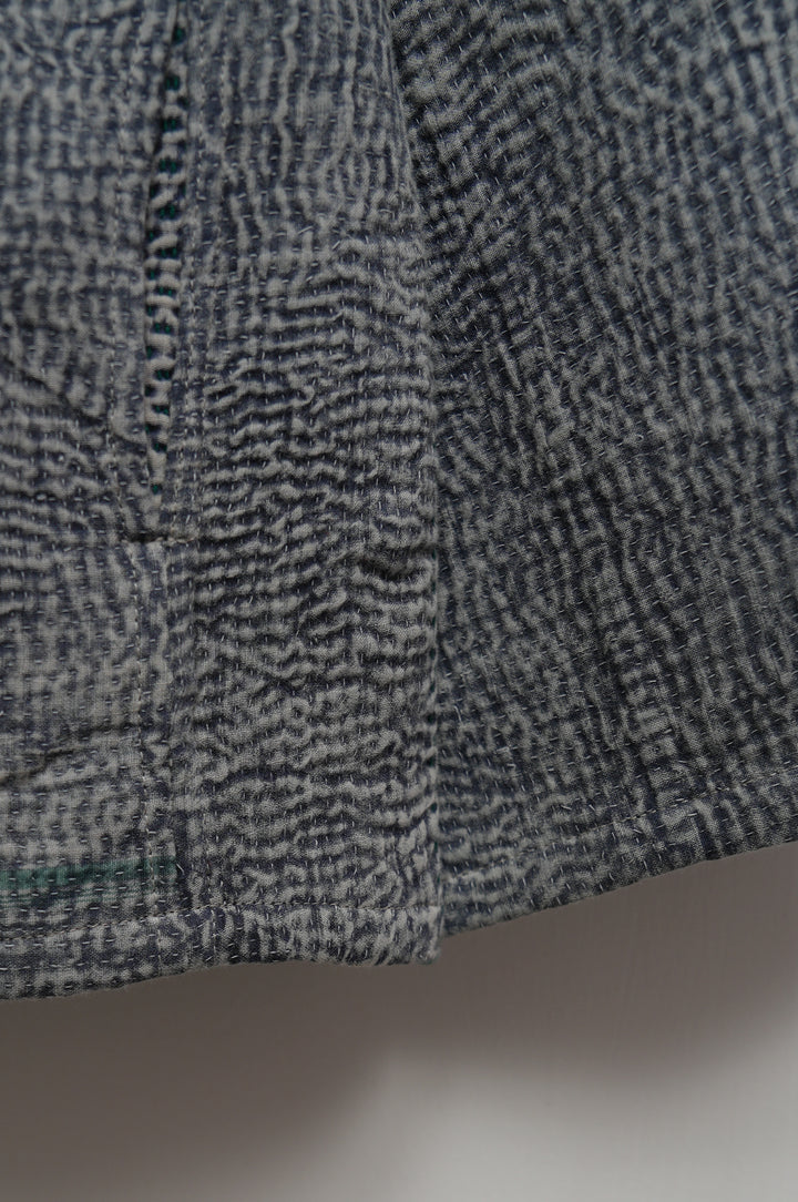 Grey Wave Cotton Kantha Jacket