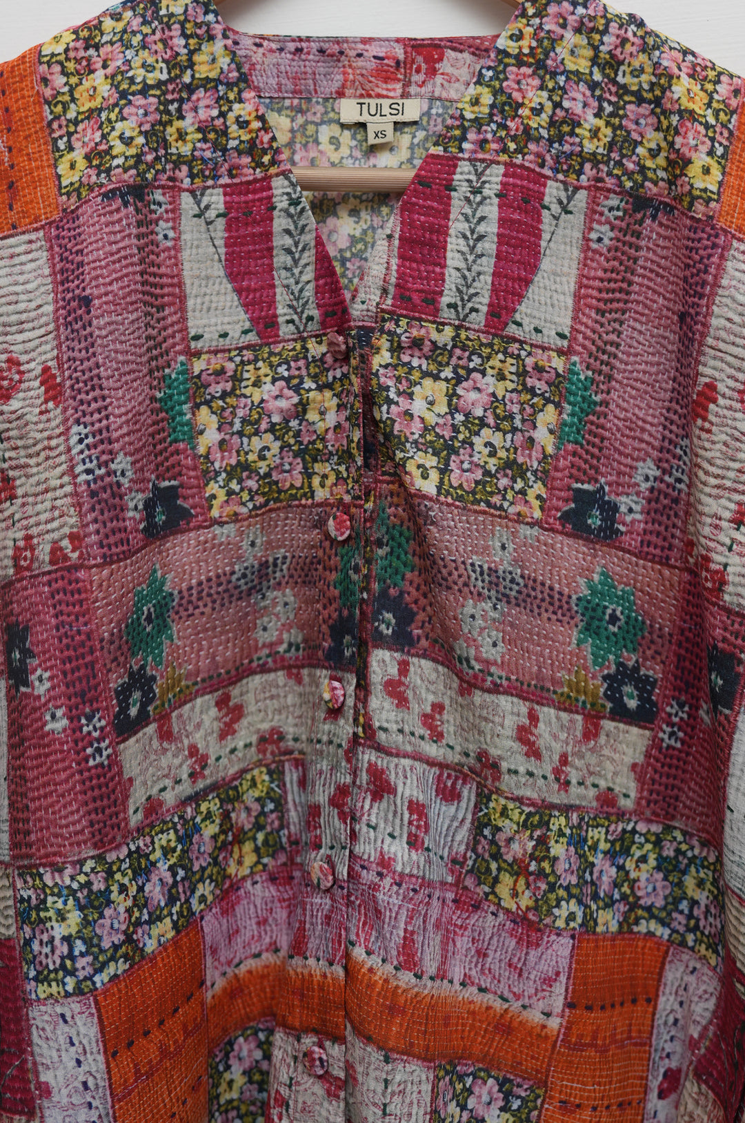 Patchwork Print Cotton Shirt