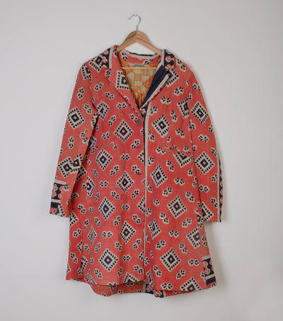 Pink Vintage Cotton Kantha Jacket