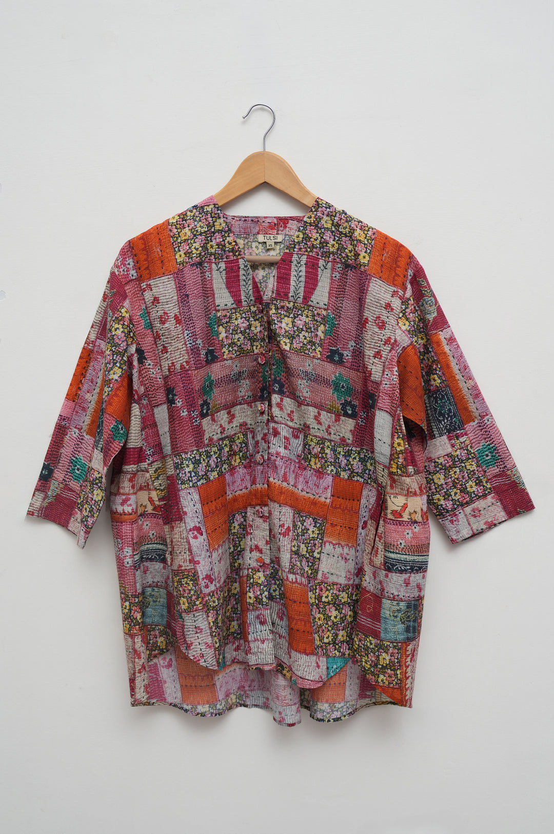 Patchwork Print Cotton Shirt