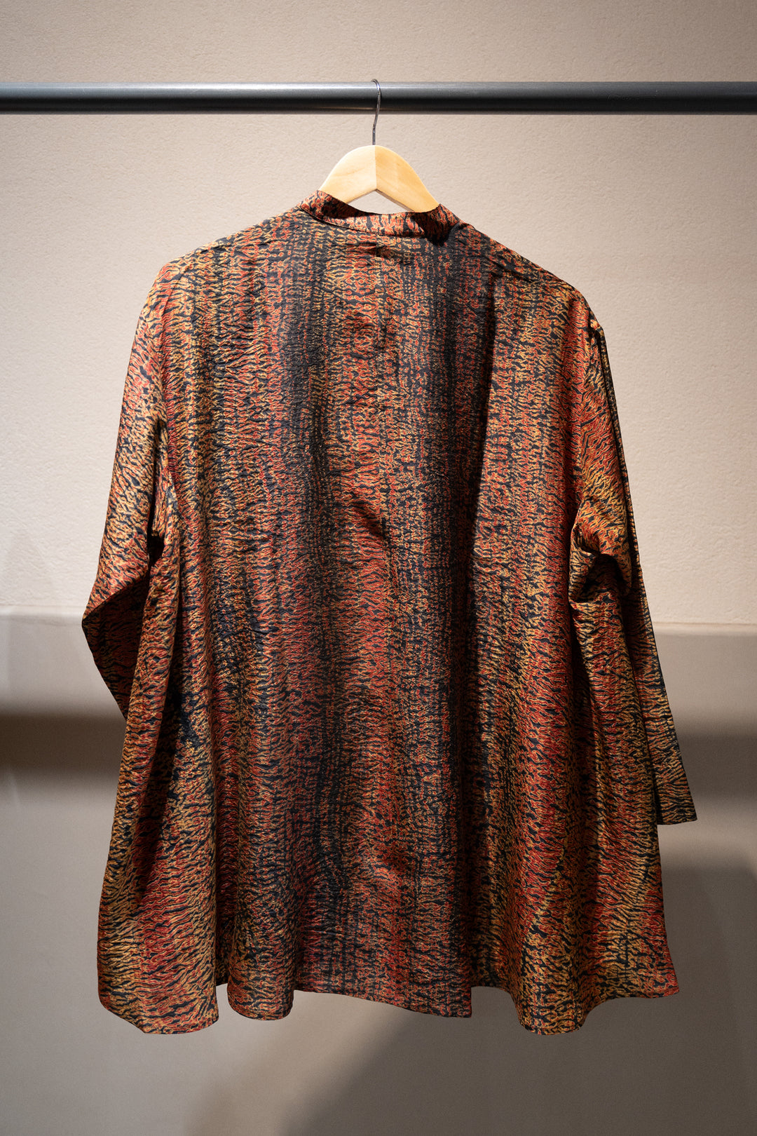 Black Shibori Silk Shirt