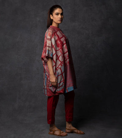 Red Printed Cotton Tunic