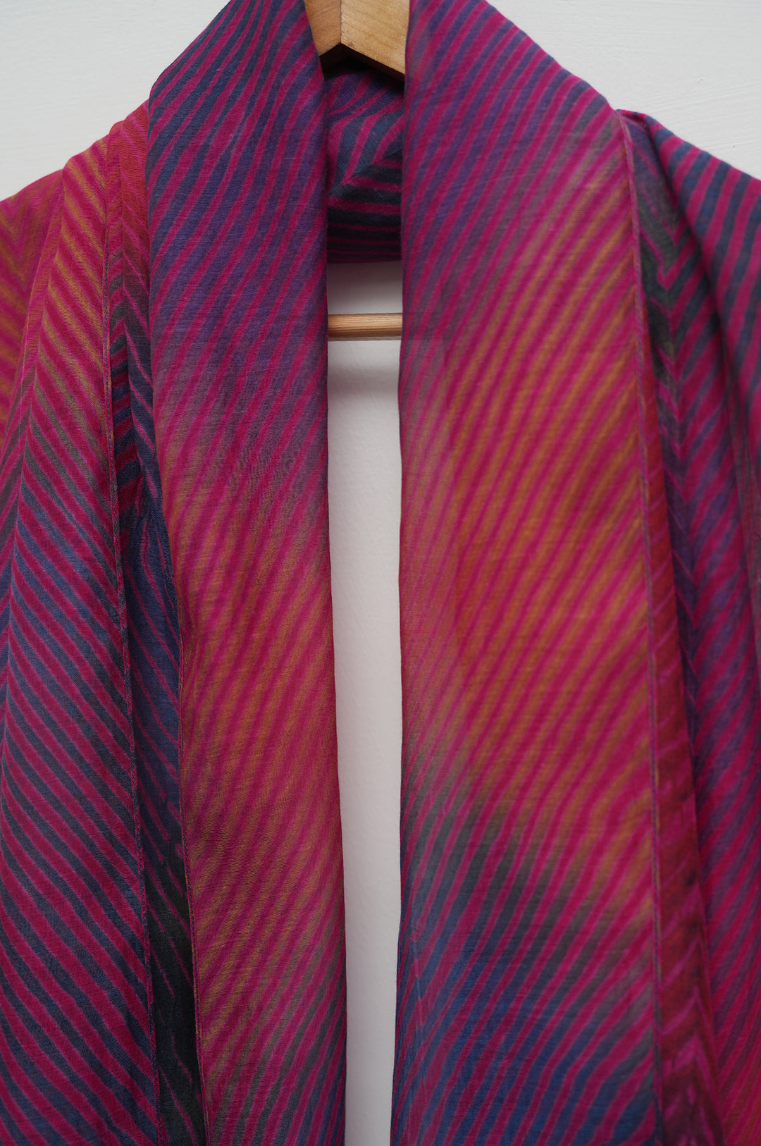Berry Plum Shibori Chanderi Dupatta