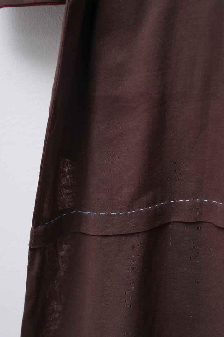 Brown Cotton Dress