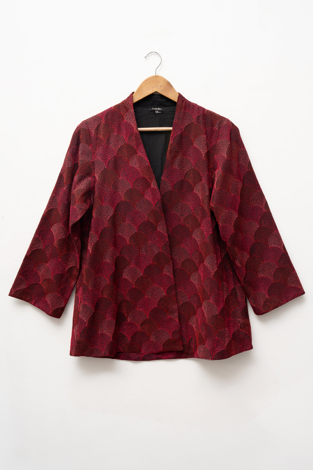 Maroon Embroidered Jacket