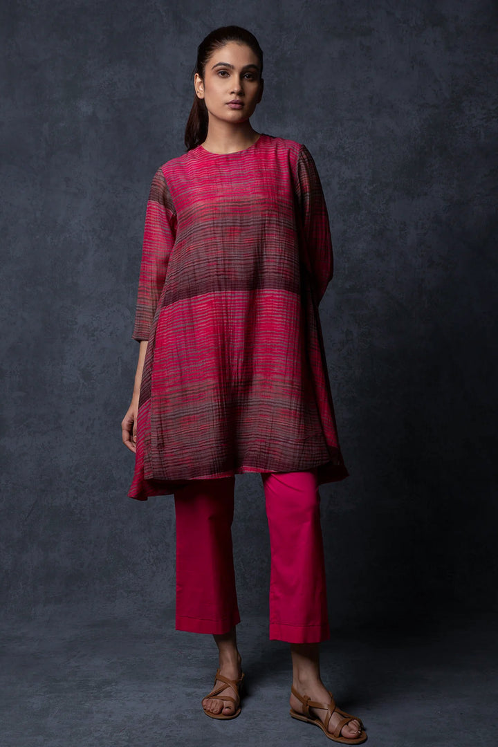 pink dual toned printed co-ord set