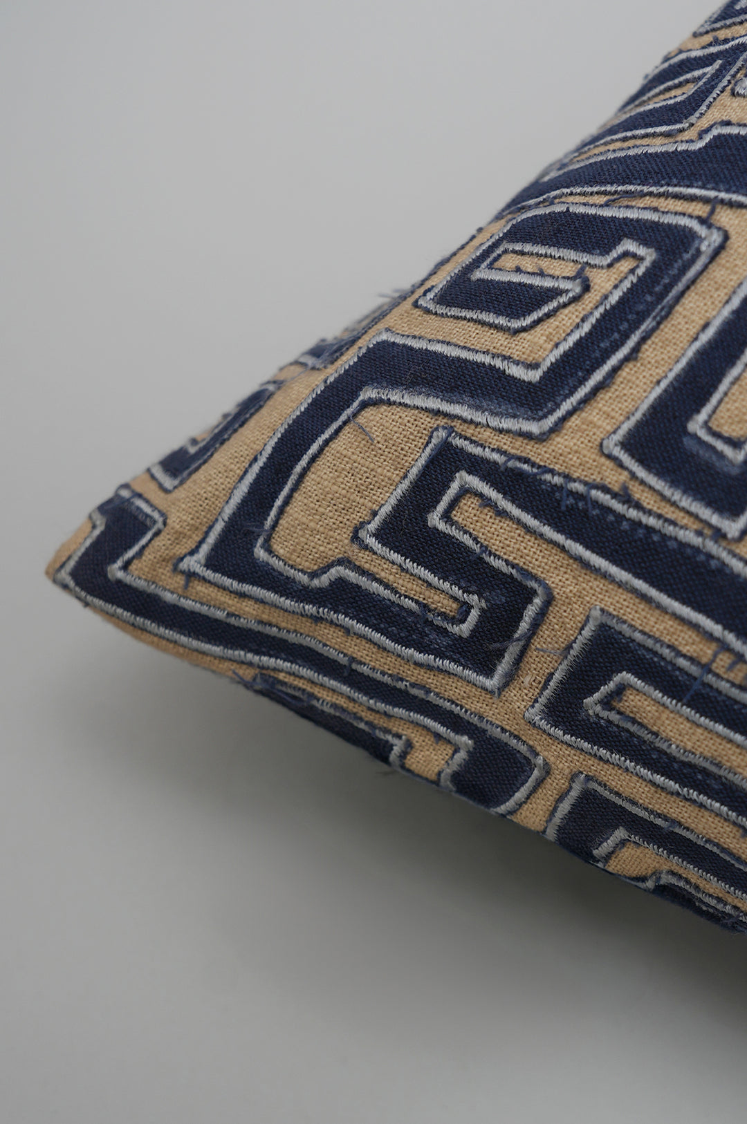 Maze Embroidered Cushion Cover