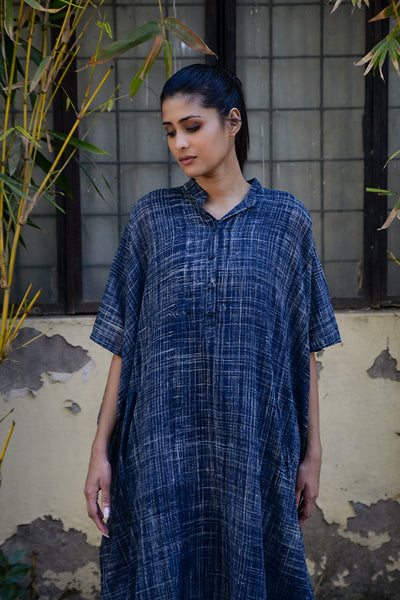 HAND PAINTED PURE COTTON DRAPED TUNIC