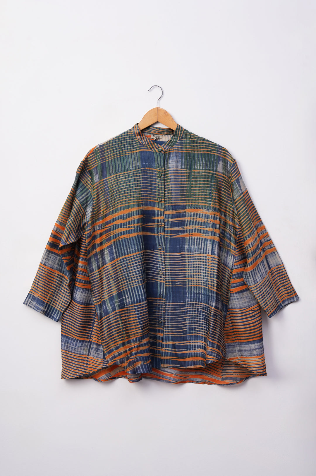Multicolor Printed Chanderi Shirt