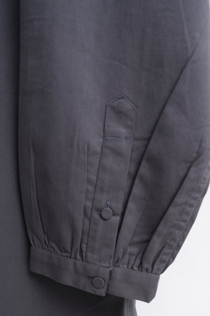 Grey Poplin Dress